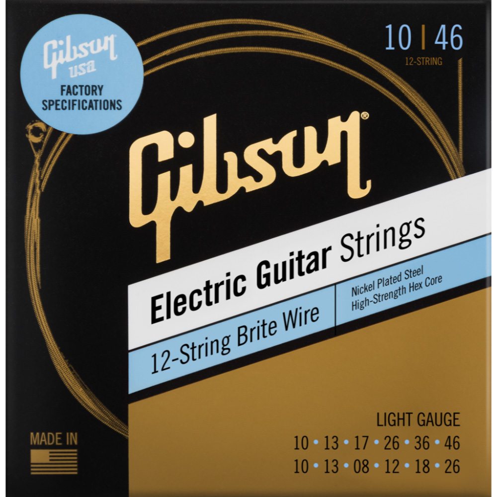 Gibson Accessories SEG-BW12L Brite Wire 12-String 10-46