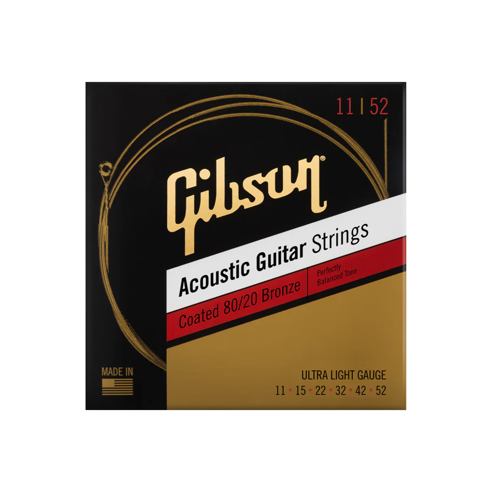 Gibson Accessories SAG-CBRW11 Coated 80/20 Bronze Ultra-Light 11-52