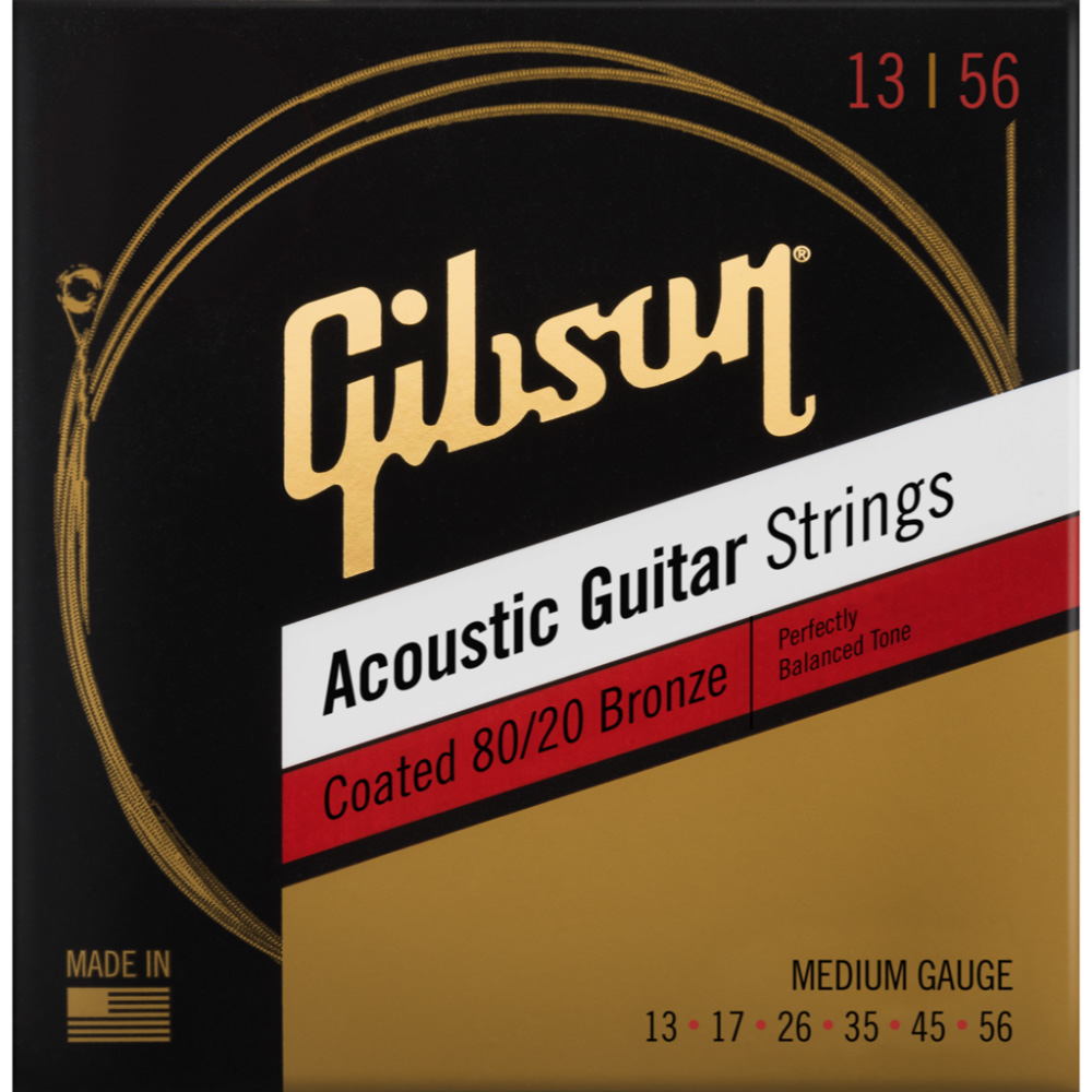 Gibson Accessories SAG-CBRW13 Coated 80/20 Bronze Medium 13-56