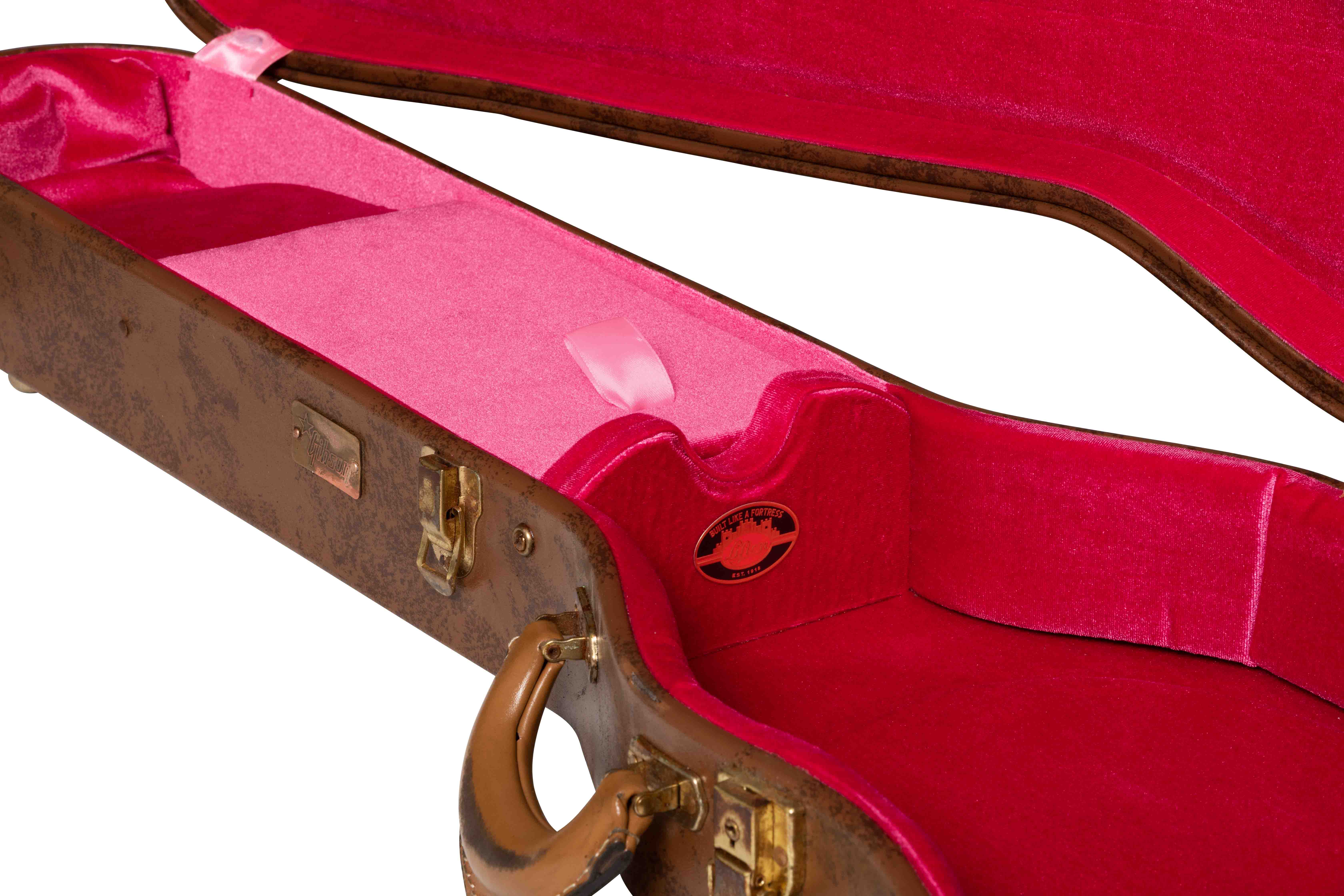 Gibson Accessories ASLFTCASE-5L-LPS-AG Lifton Historic Hardshell Case Les Paul Brown/Pink Aged