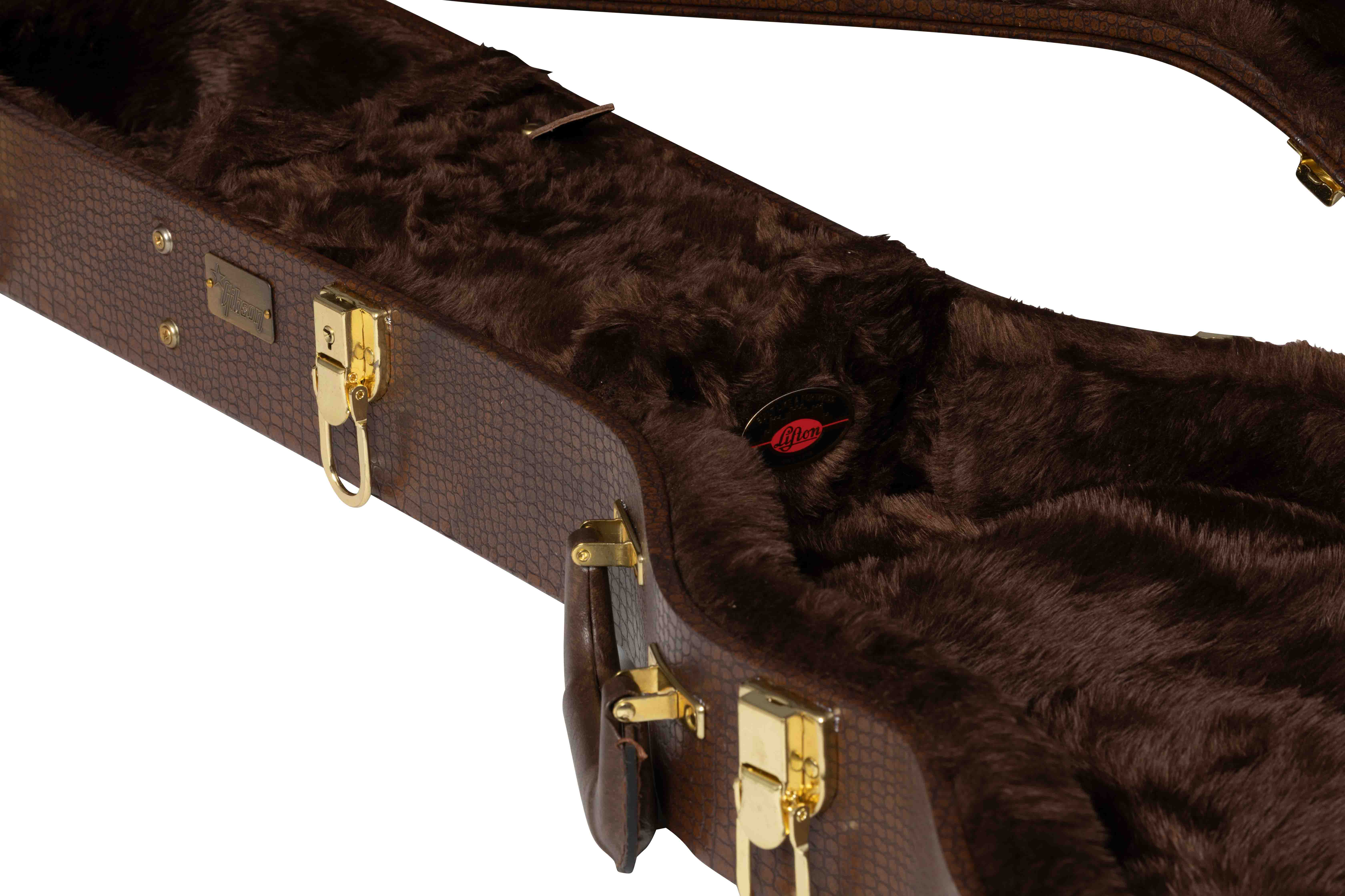 Gibson Accessories ASLFTCASE-GTR-LPJ Lifton Historic Hardshell Case Les Paul Jr. Gator Skin