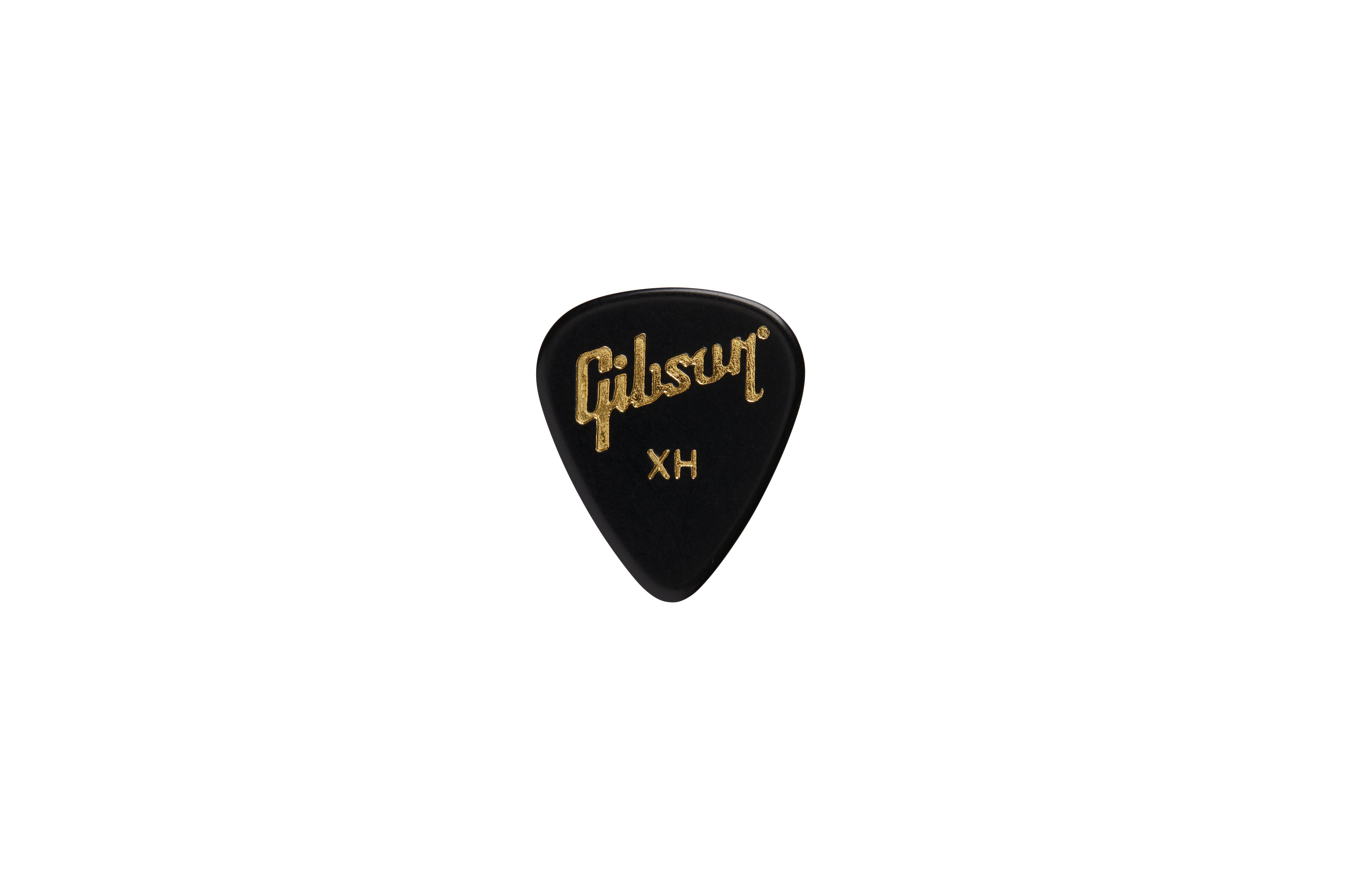 Gibson Accessories APRGG50-74XH Standard Black Extra-Heavy Pick Tin/50