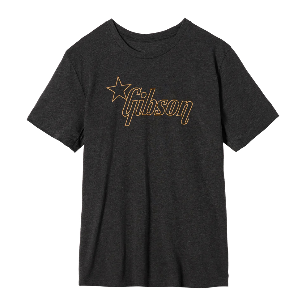 Gibson Accessories GA-LC-STRGLG Star Logo T-shirt Charcoal L