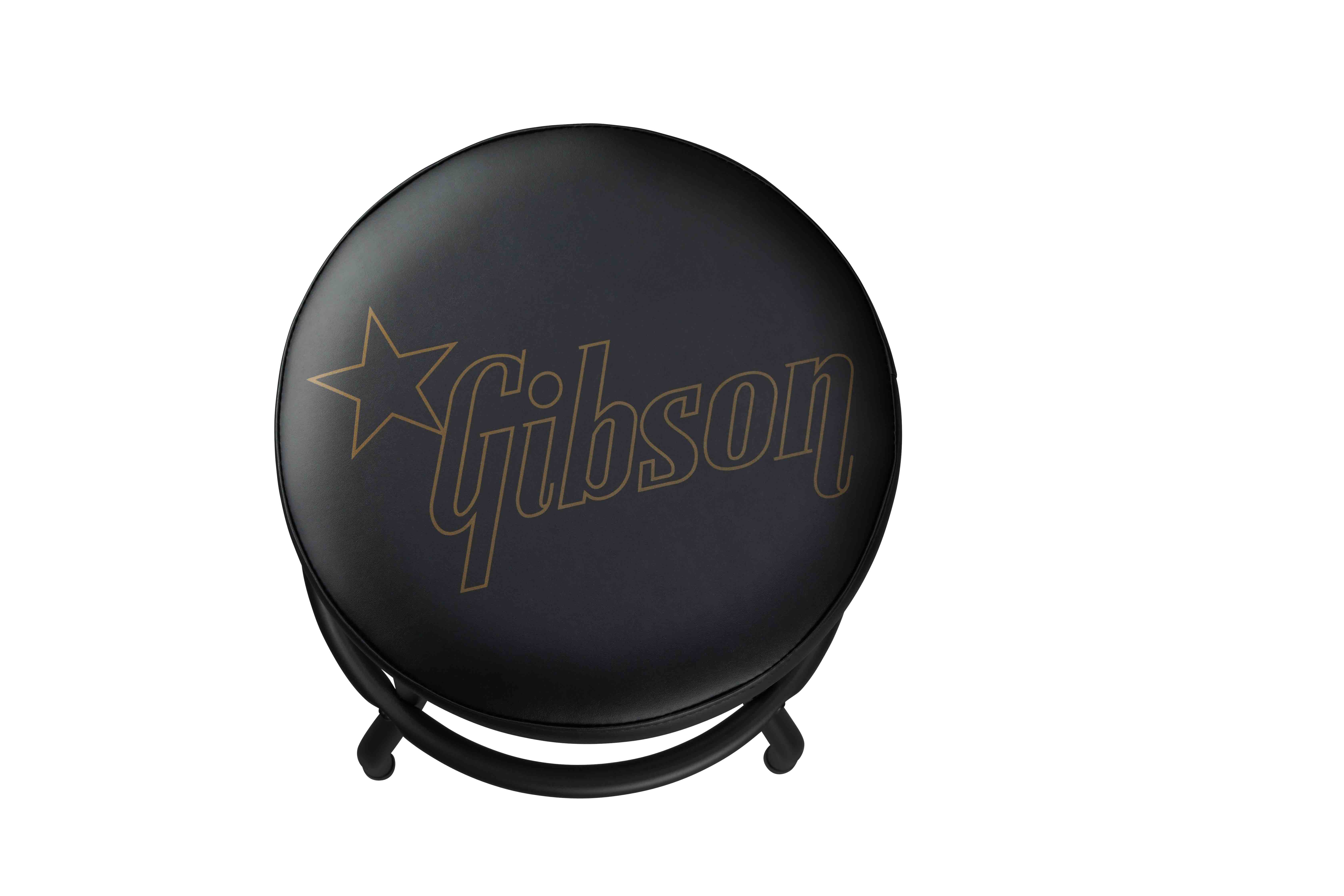 Gibson Accessories GA-STOOL4 Premium Playing Stool Star Logo Short 24
