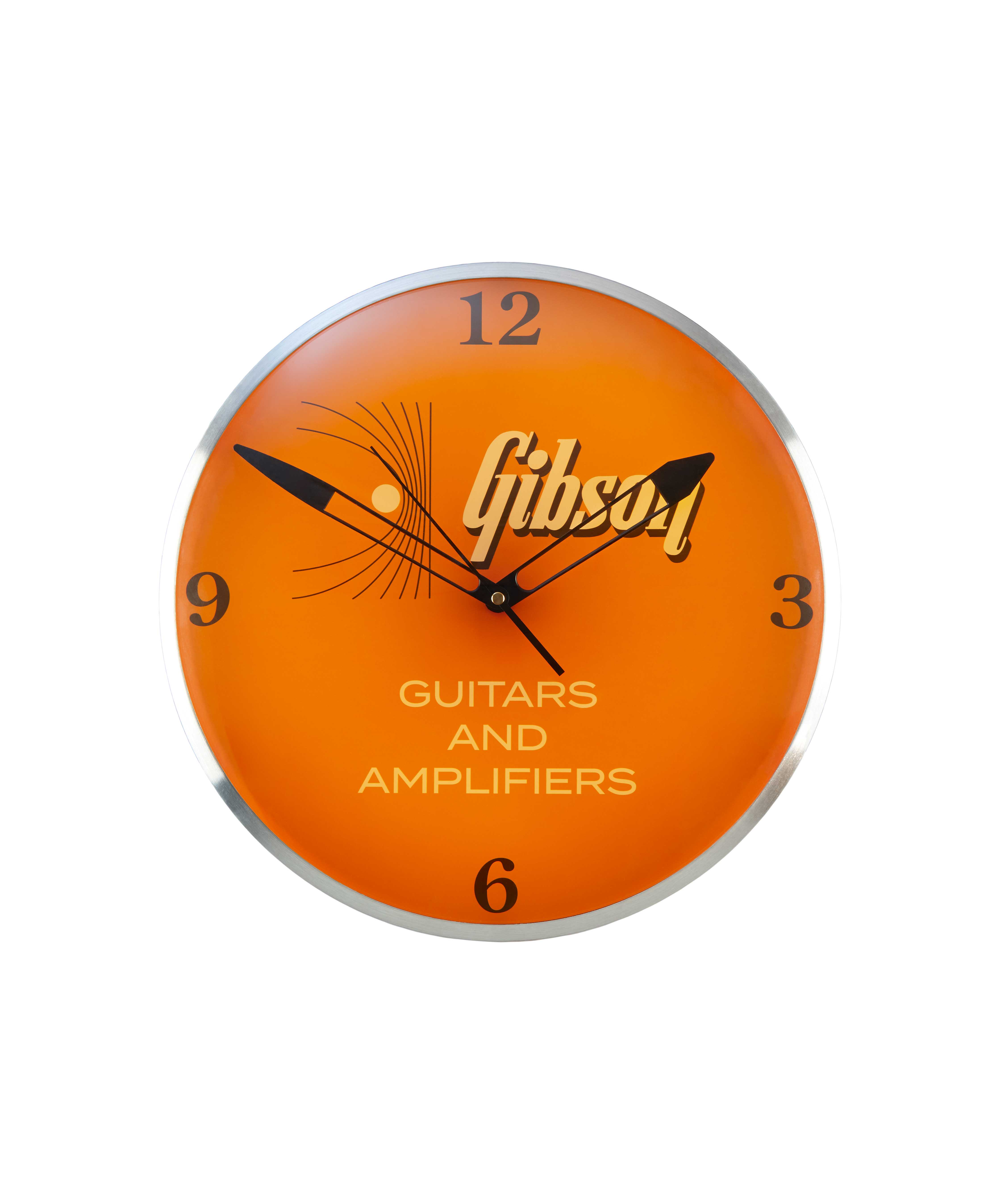 Gibson Accessories GA-CLK1 Orologio Vintage Retroilluminato Kalamazoo Orange