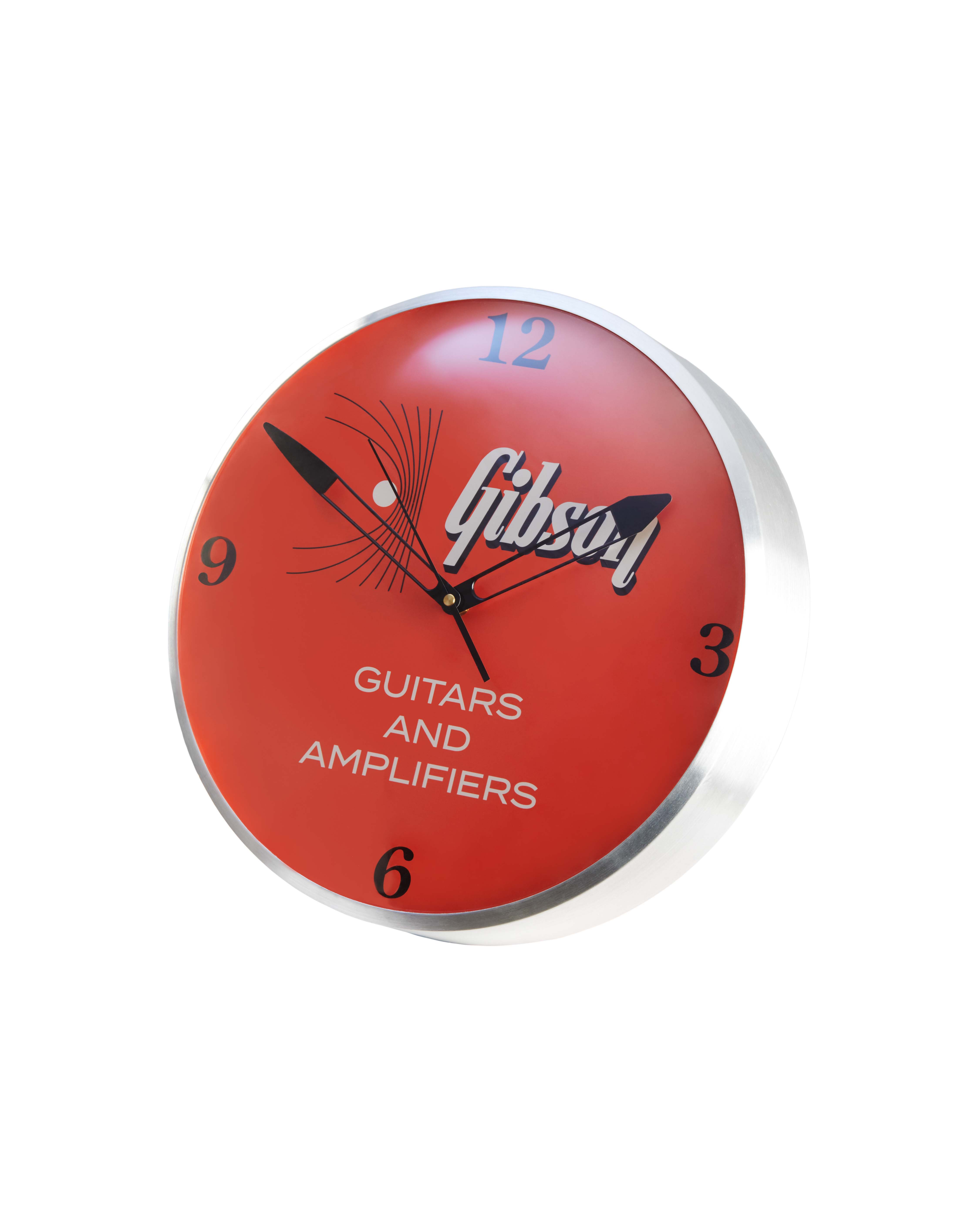Gibson Accessories GA-CLK1 Orologio Vintage Retroilluminato Kalamazoo Orange
