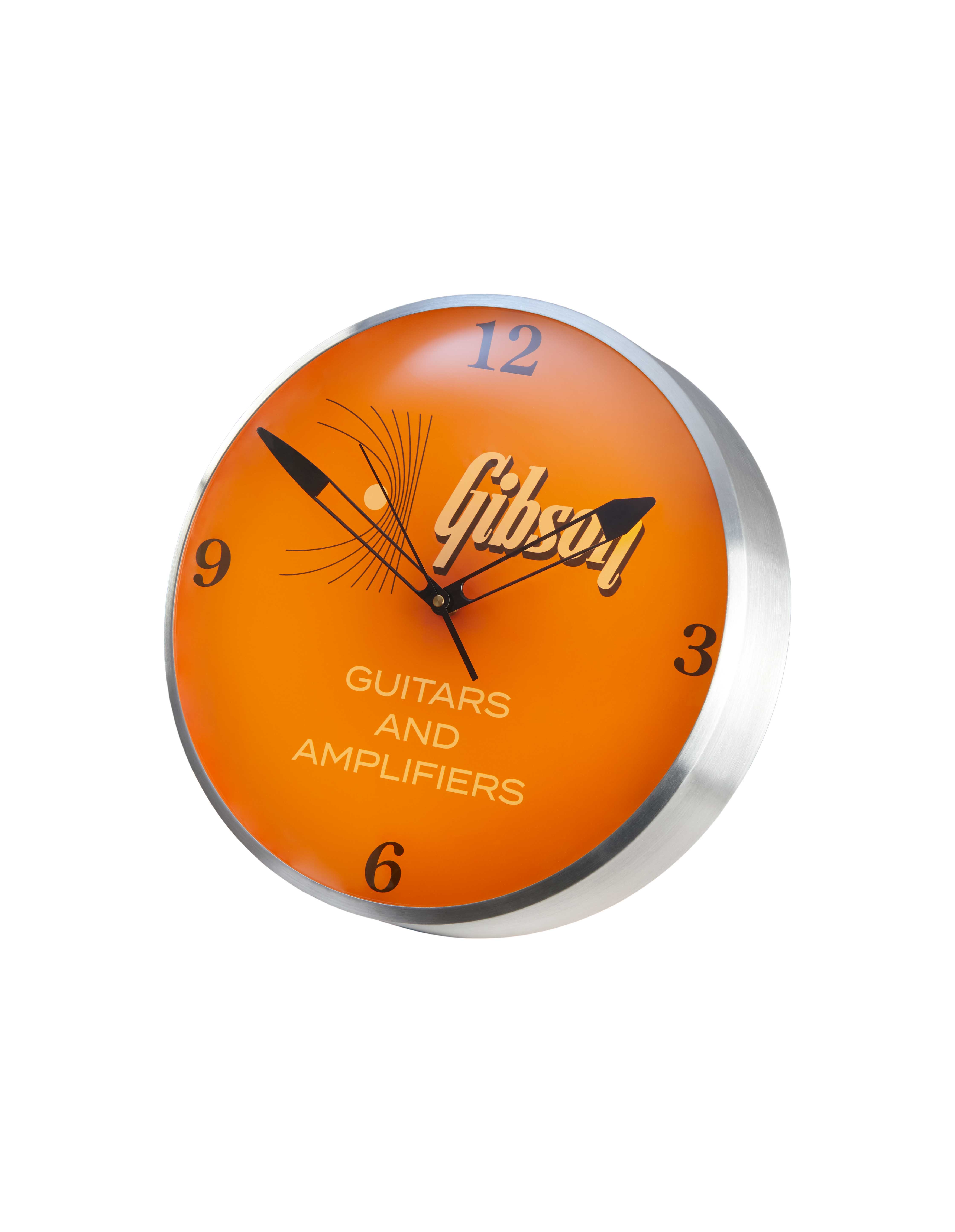 Gibson Accessories GA-CLK1 Orologio Vintage Retroilluminato Kalamazoo Orange