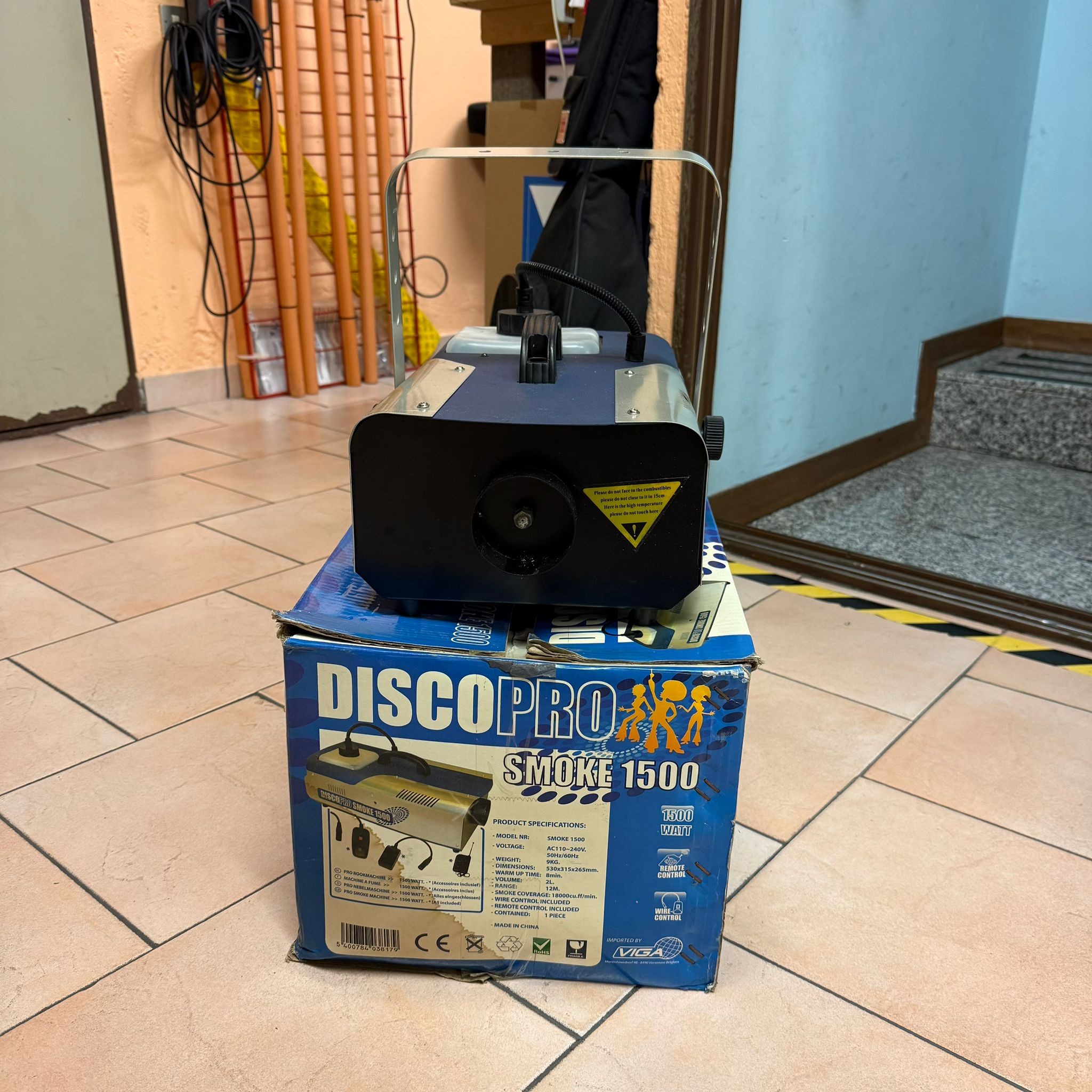 DISCO PRO SMOKE 1500 - Macchina del Fumo da 1500W per Feste ed Eventi Live