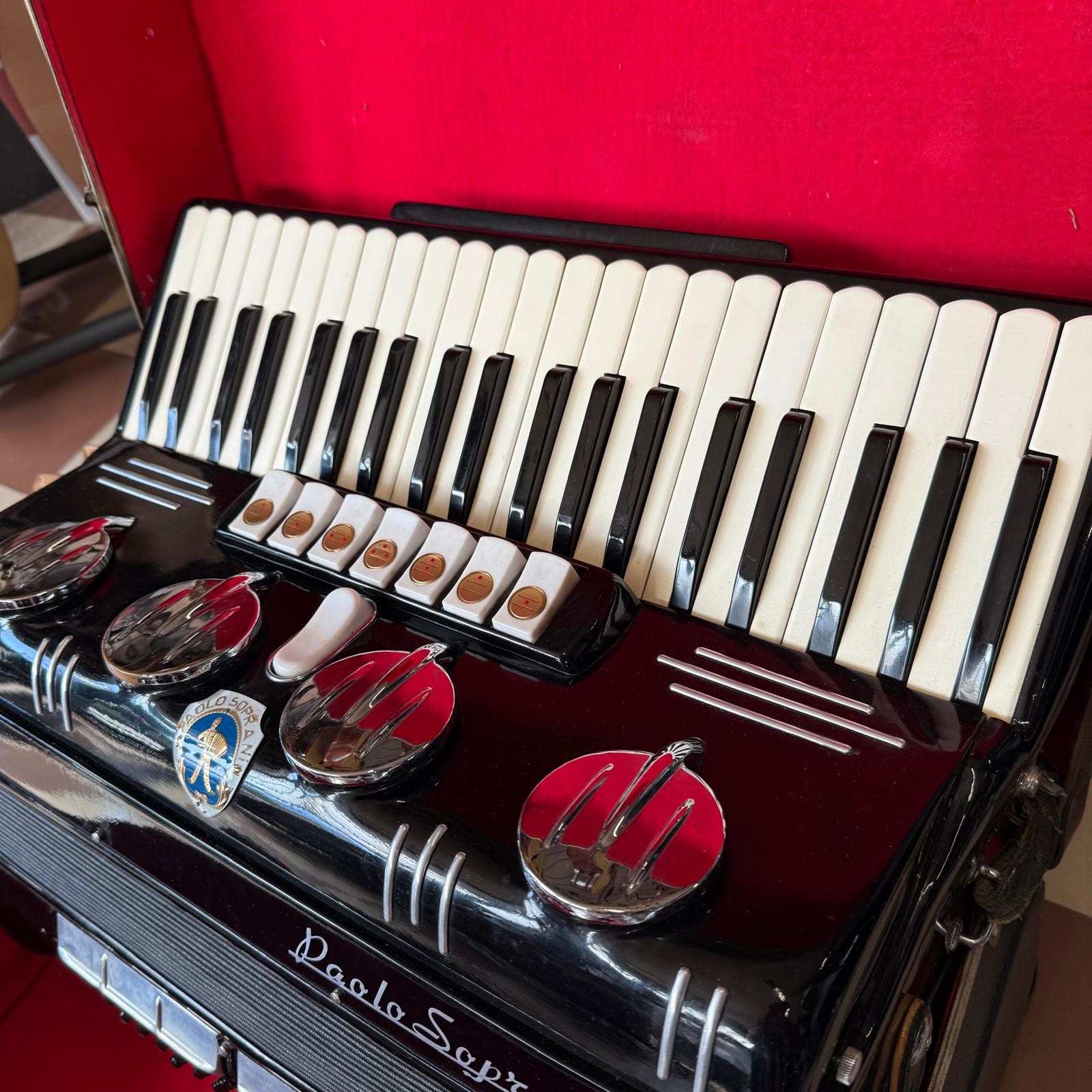 Fisarmonica Paolo SOPRANI 120 Bassi Anni '60 (USATA) - Strumento da Collezione con Custodia Rigida Originale