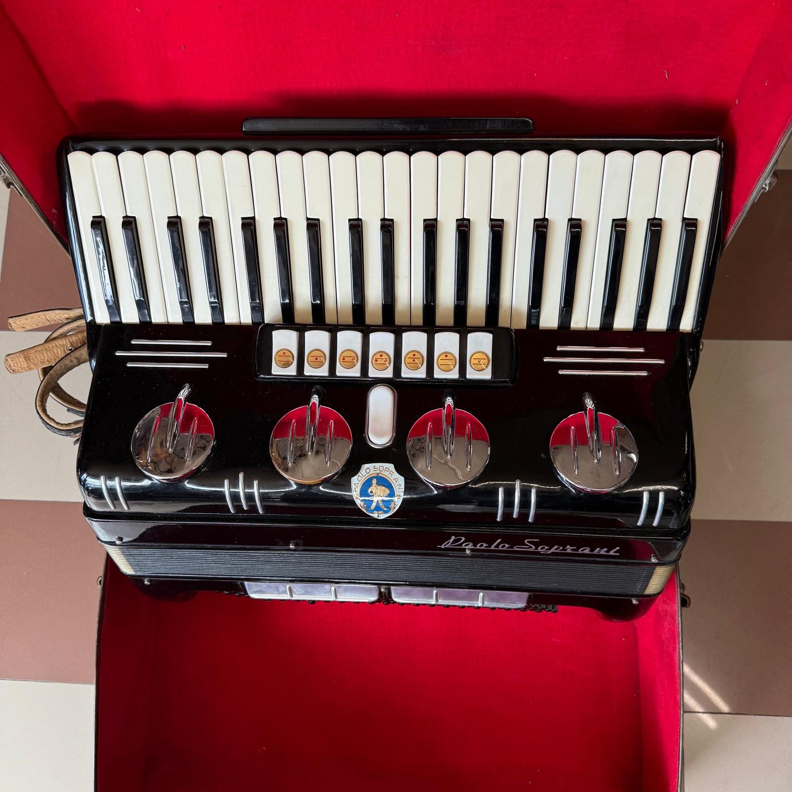 Fisarmonica Paolo SOPRANI 120 Bassi Anni '60 (USATA) - Strumento da Collezione con Custodia Rigida Originale