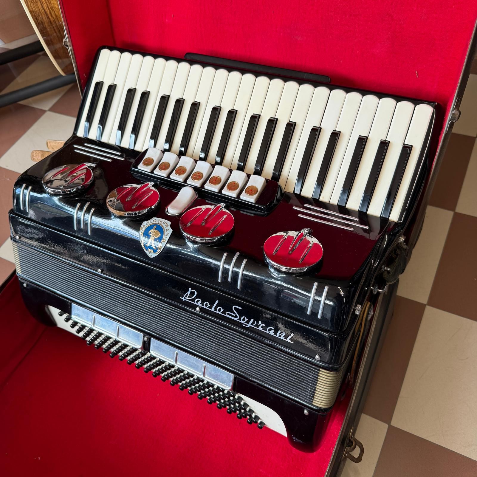 Fisarmonica Paolo SOPRANI 120 Bassi Anni '60 (USATA) - Strumento da Collezione con Custodia Rigida Originale