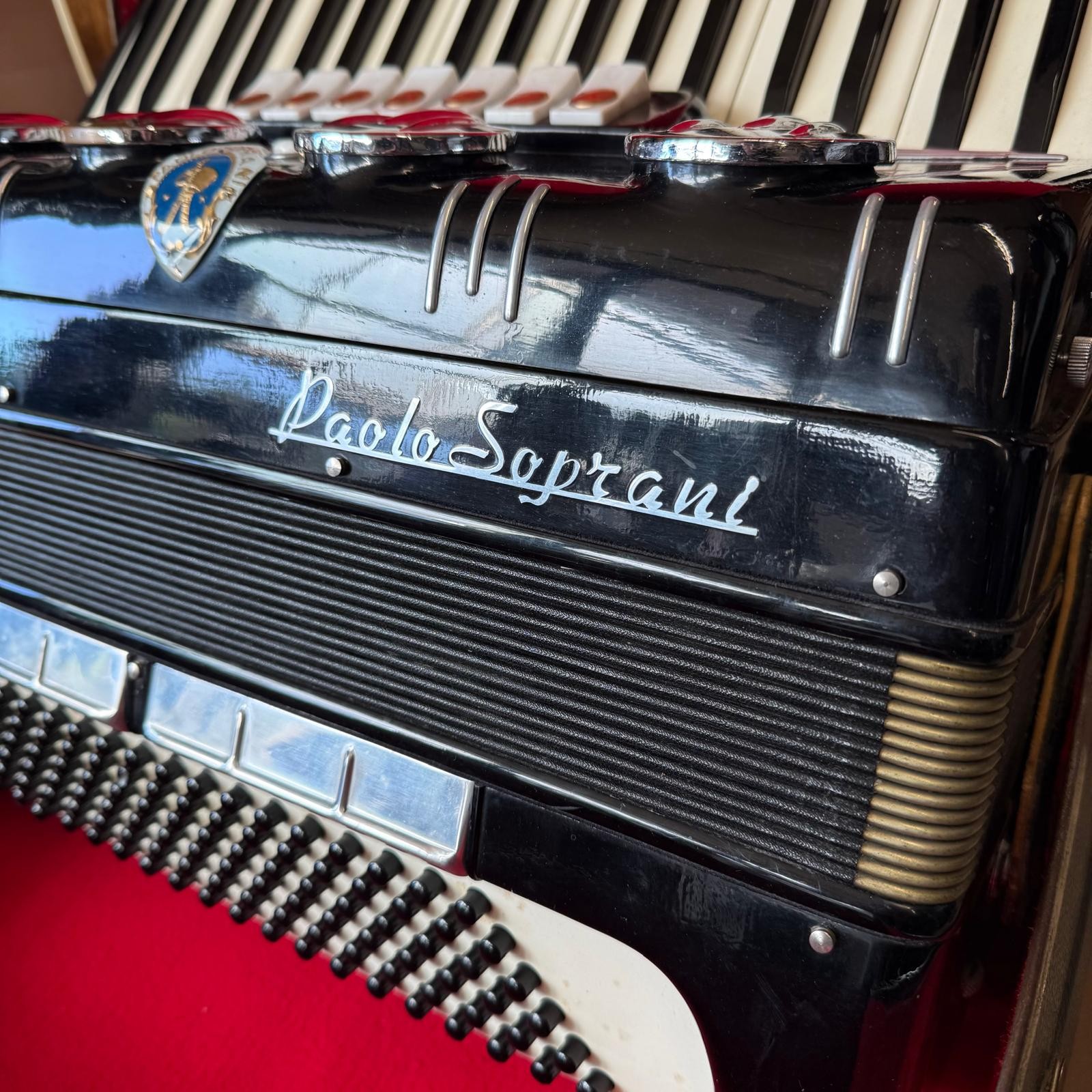 Fisarmonica Paolo SOPRANI 120 Bassi Anni '60 (USATA) - Strumento da Collezione con Custodia Rigida Originale