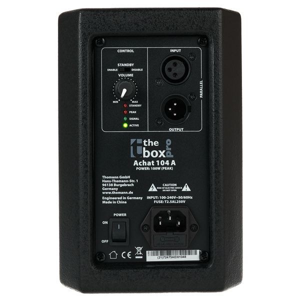 THE BOX PRO Achat 104 A - Altoparlante Attivo Compatto 50W (Nero)