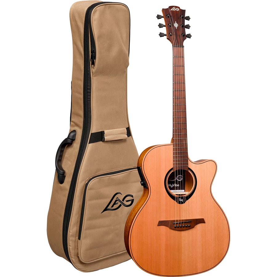 Lag HyVibe V2 HV10ACE Chitarra Acustica Smart Auditorium Cutaway