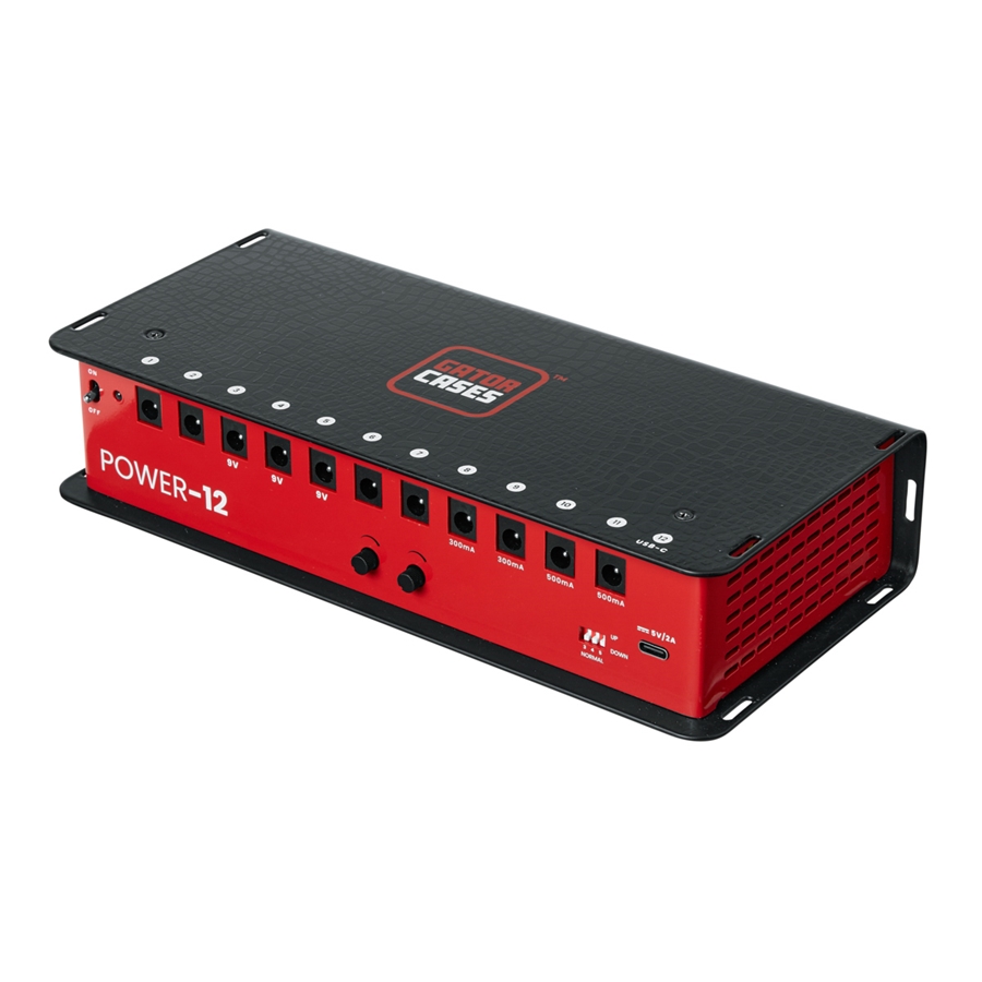 Gator Cases GTR-PWR-12-L Alimentatore per pedali con 12 uscite isolate