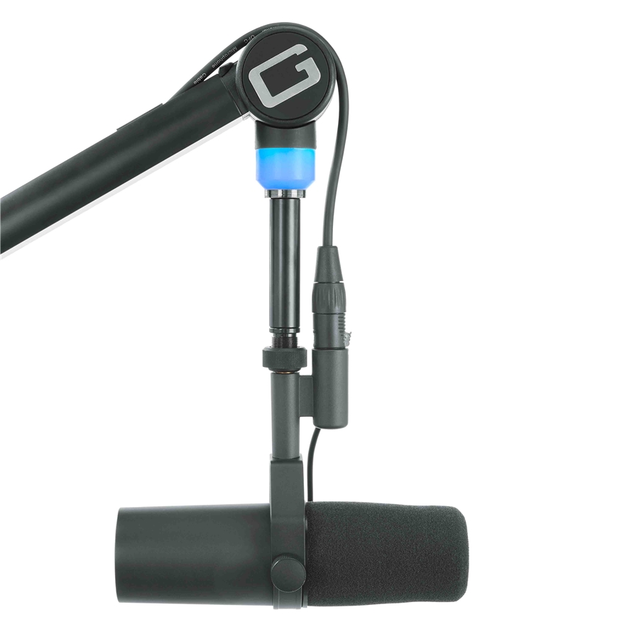 Gator Frameworks GFWMICBCBM4000 Asta microfonica a braccio per scrivania con luce LED