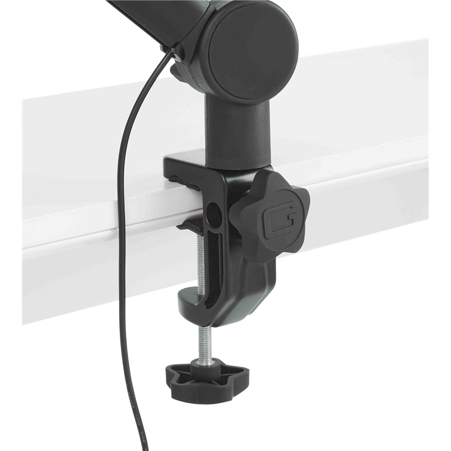 Gator Frameworks GFWMICBCBM4000 Asta microfonica a braccio per scrivania con luce LED