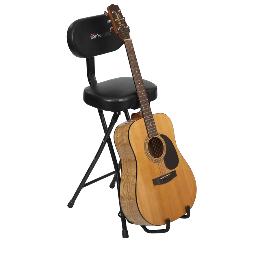 Gator Frameworks GFW-GTR-SEAT Sgabello con stand per chitarra