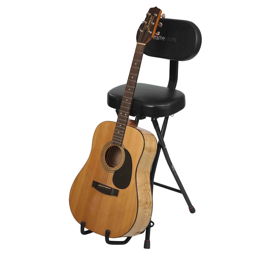 Gator Frameworks GFW-GTR-SEAT Sgabello con stand per chitarra