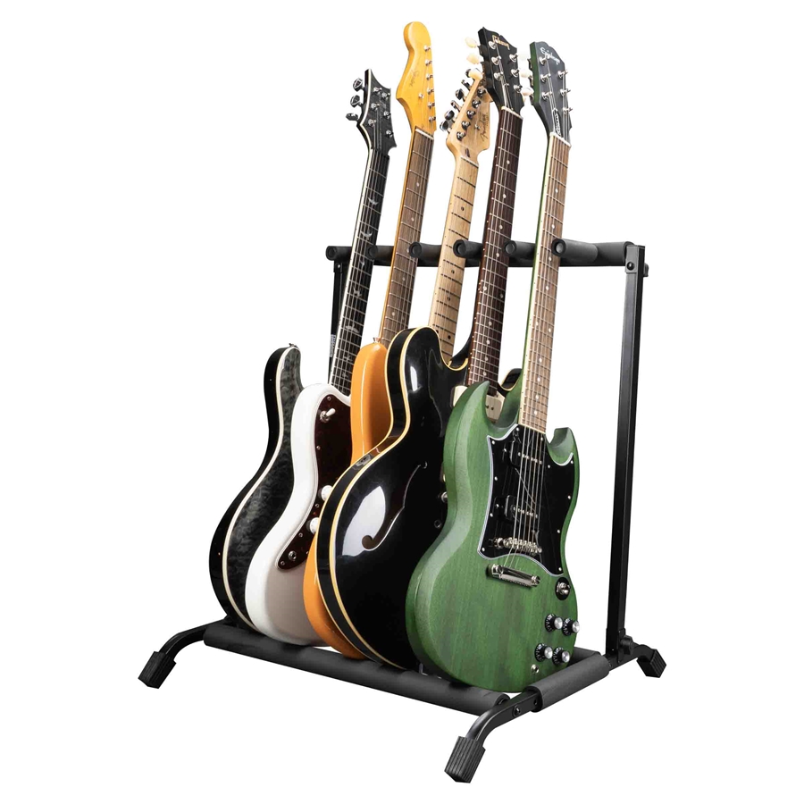 Gator Frameworks RI-GTR-RACK5 Supporto pieghevole per 5 chitarre