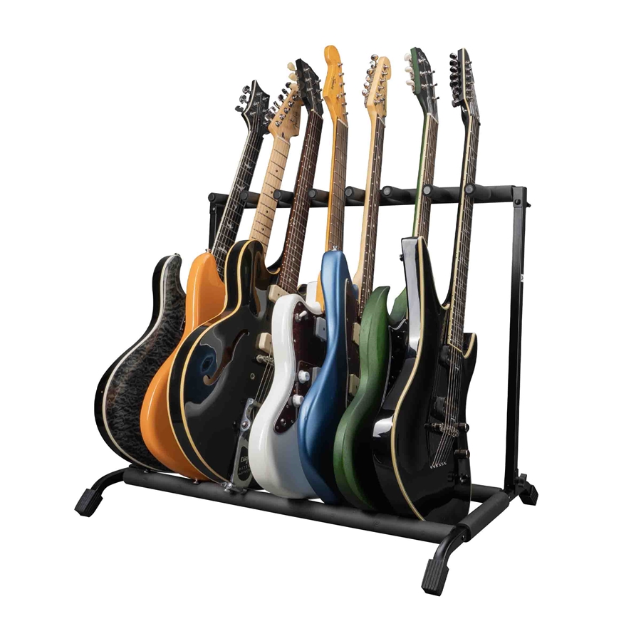 Gator Frameworks RI-GTR-RACK7 Supporto pieghevole per 7 chitarre
