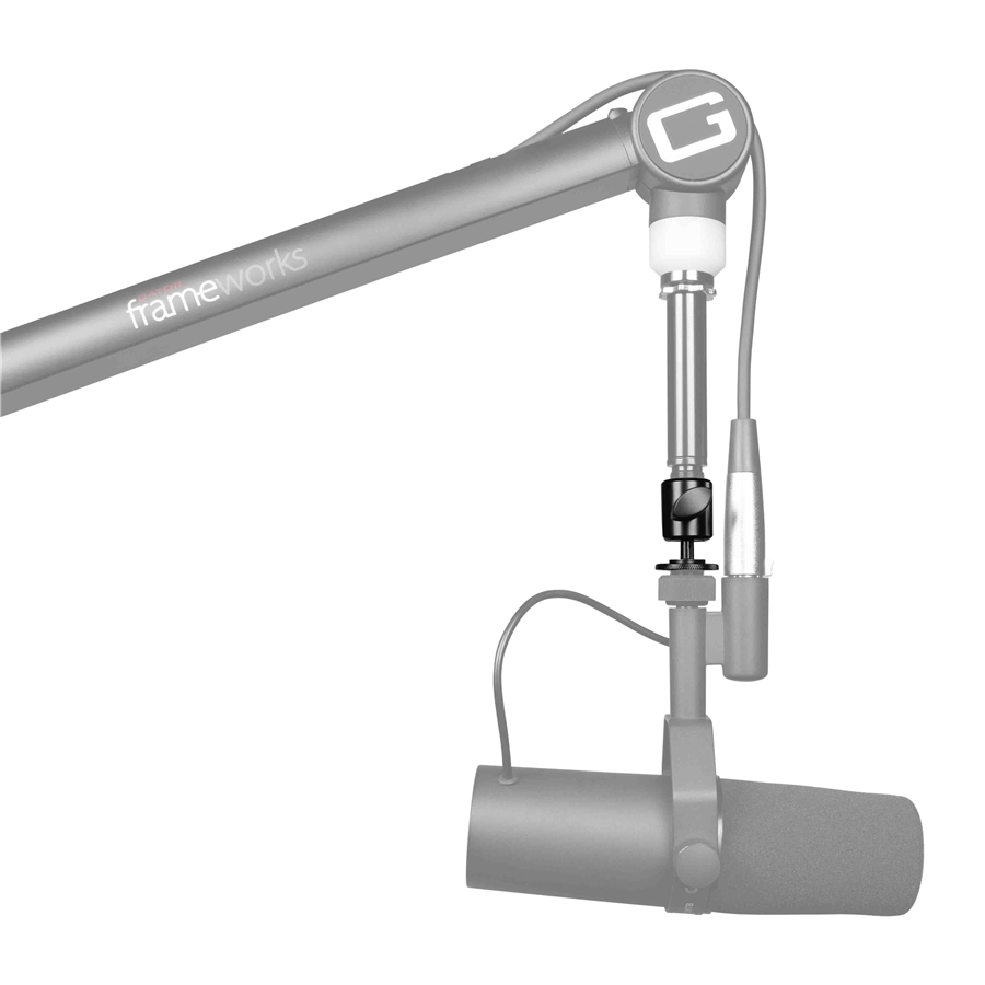 Gator Frameworks GFW-MIC-BALLHEAD-MT Adattatore per asta microfonica con testa snodata
