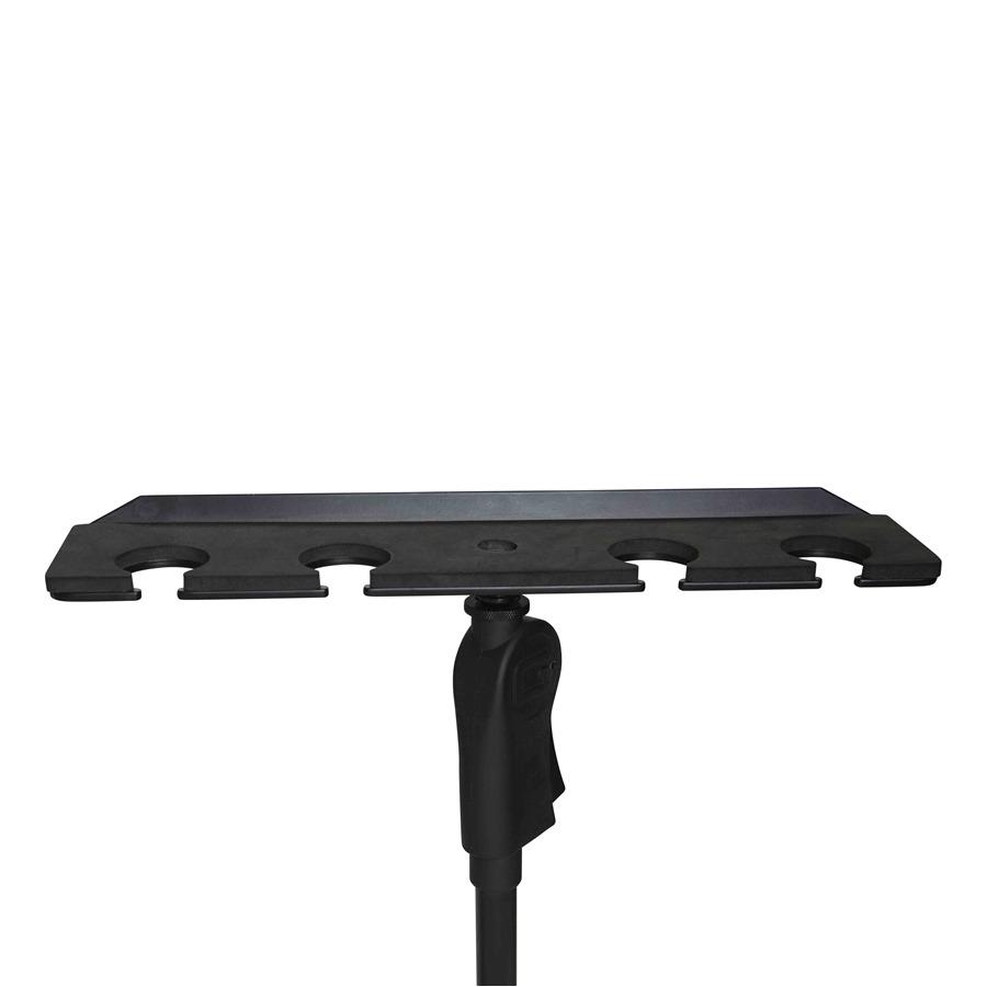 Gator Frameworks GFW-MIC-4TRAY Supporto multi-microfono per 4 microfoni