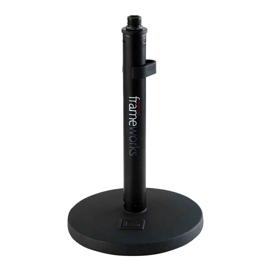 Gator Frameworks GFW-MIC-0600 Supporto da tavolo per microfono con base tonda da 15 cm