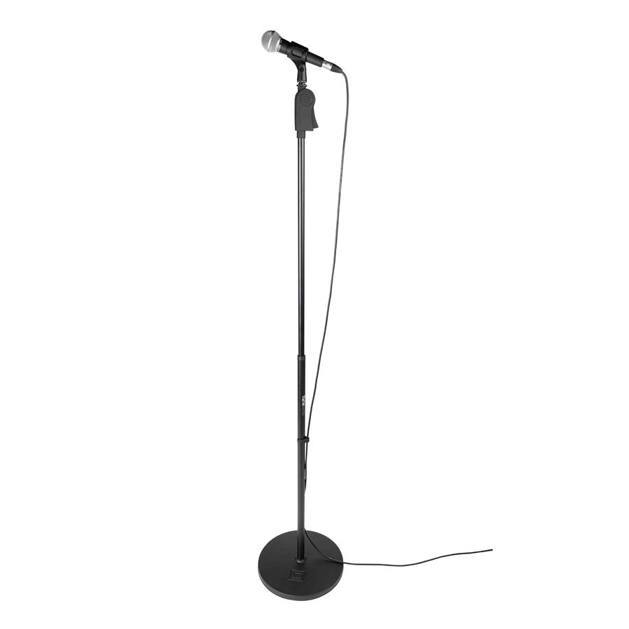 Gator Frameworks GFW-MIC-1201 Supporto microfonico con base rotonda da 30,5 cm e altezza regolabile da 101,6 a 160 cm