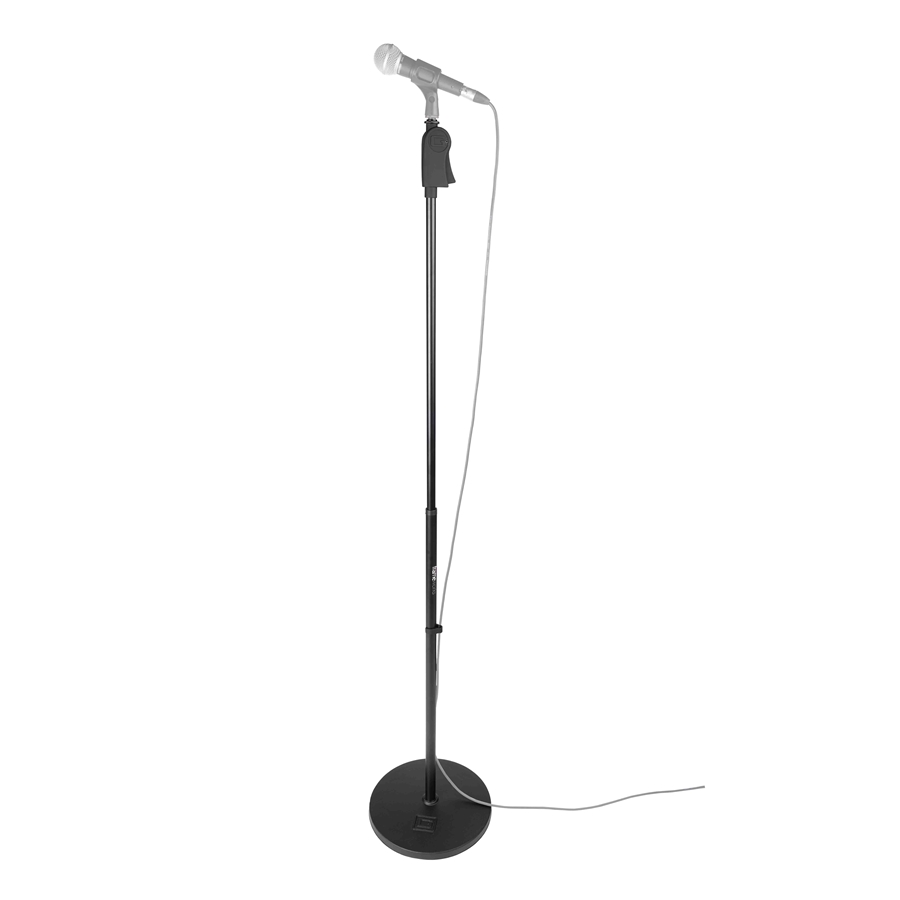 Gator Frameworks GFW-MIC-1201 Supporto microfonico con base rotonda da 30,5 cm e altezza regolabile da 101,6 a 160 cm