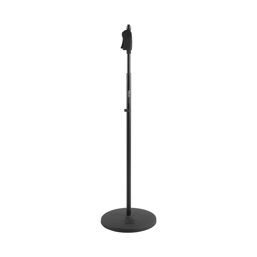 Gator Frameworks GFW-MIC-1201 Supporto microfonico con base rotonda da 30,5 cm e altezza regolabile da 101,6 a 160 cm