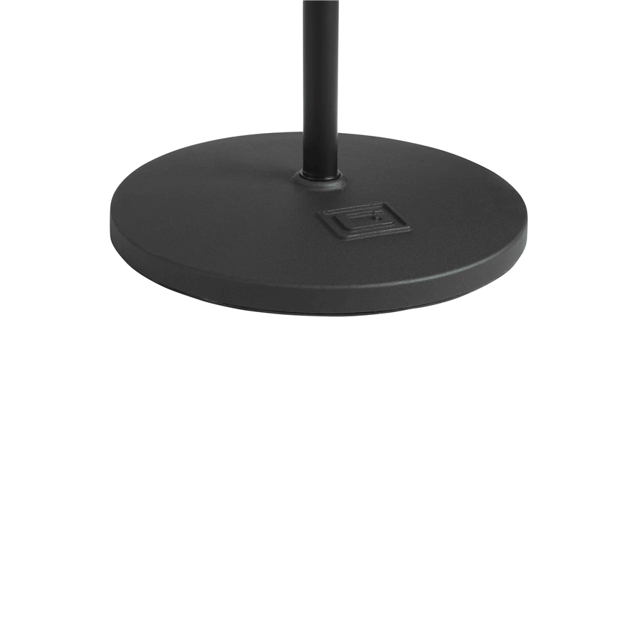 Gator Frameworks GFW-MIC-1201 Supporto microfonico con base rotonda da 30,5 cm e altezza regolabile da 101,6 a 160 cm