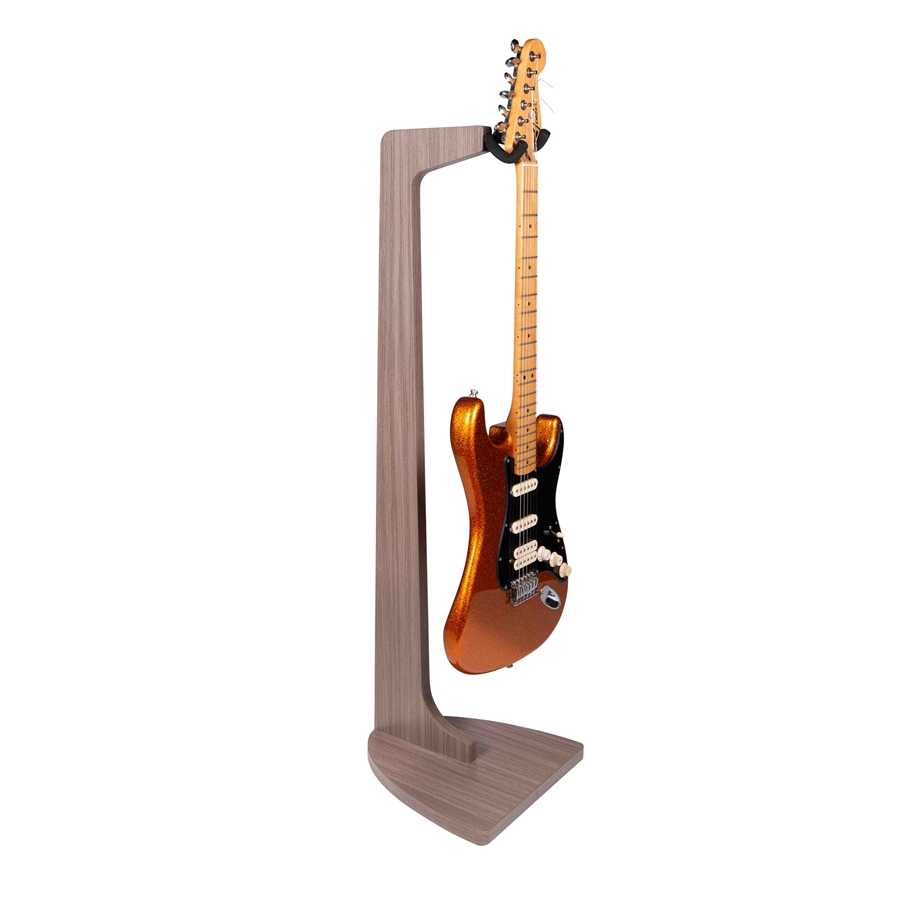 Gator Frameworks GFW-ELITEGTRHNGSTD-GRY Stand appendi-chitarra in finitura grigio driftwood