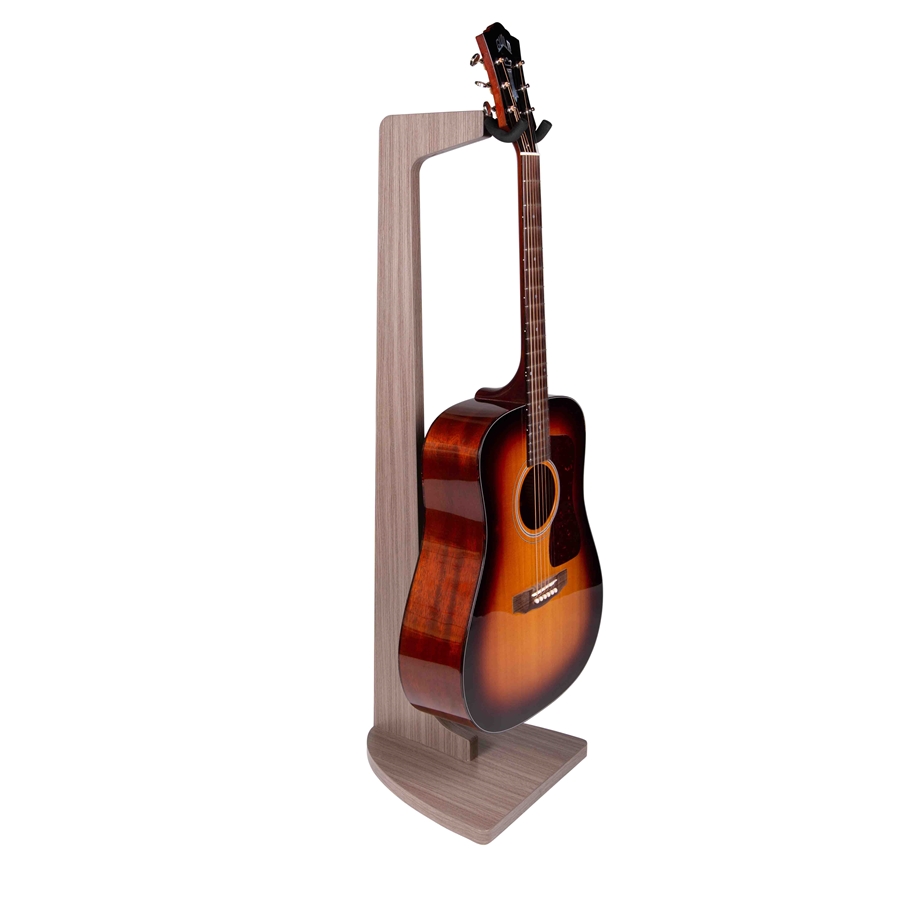 Gator Frameworks GFW-ELITEGTRHNGSTD-GRY Stand appendi-chitarra in finitura grigio driftwood