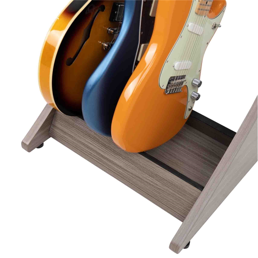 Gator Frameworks GFW-ELITEGTR3RK-GRY Rack per chitarre 3-4 posti in finitura grigio driftwood