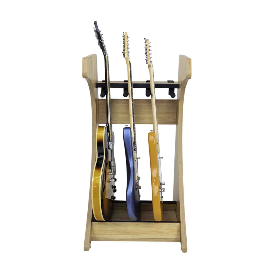 Gator Frameworks GFW-ELITEGTR3RK-MPL Rack per chitarre 3-4 posti in finitura acero naturale opaco