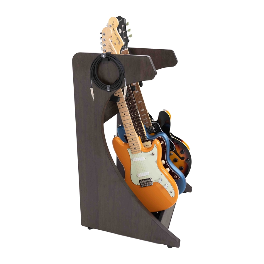 Gator Frameworks GFW-ELITEGTR3RK-BRN Rack per chitarre 3-4 posti in finitura noce scuro