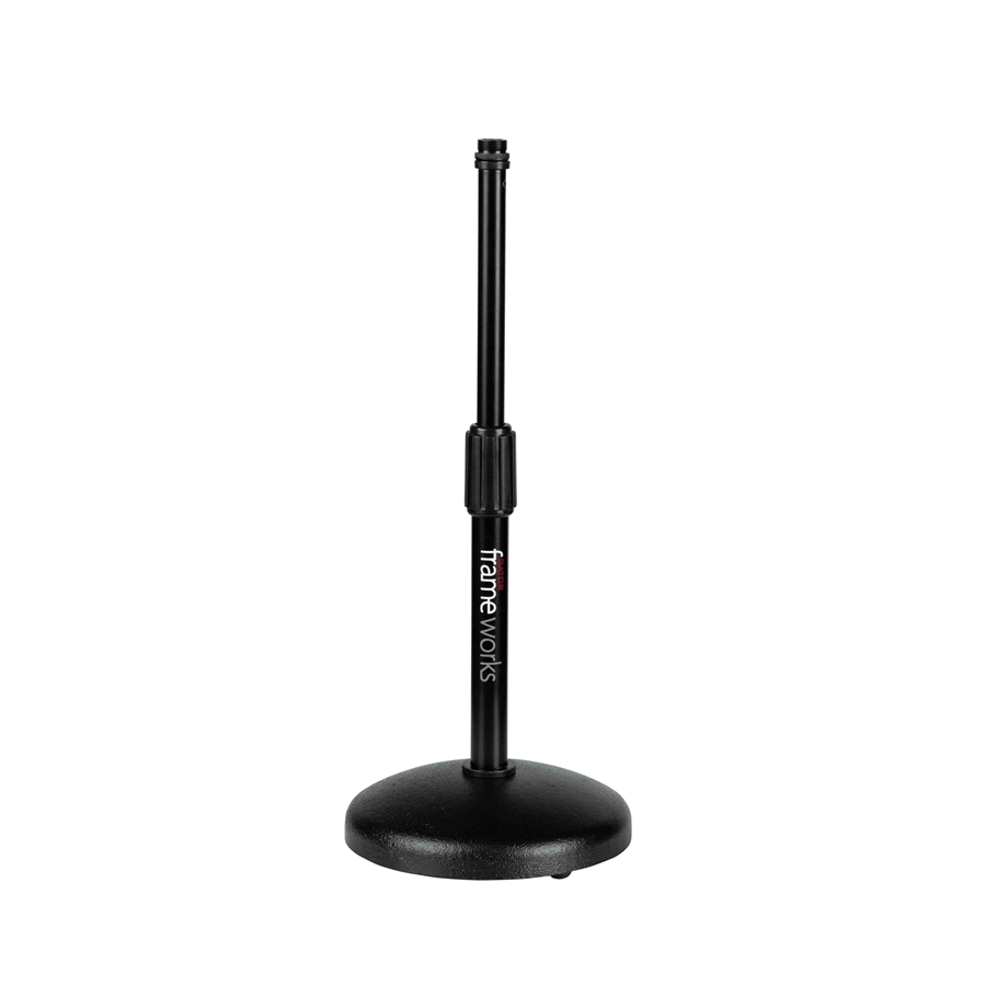 Gator Frameworks GFW-MIC-0501 Supporto per microfono da tavolo con base rotonda