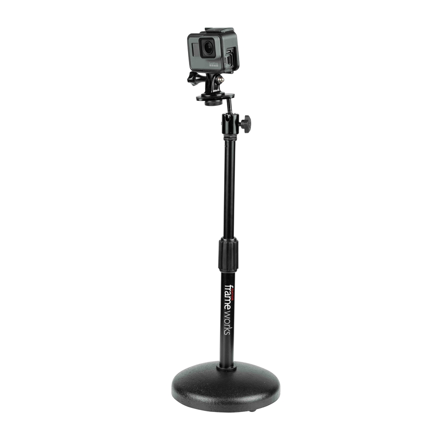 Gator Frameworks GFW-MIC-0501 Supporto per microfono da tavolo con base rotonda