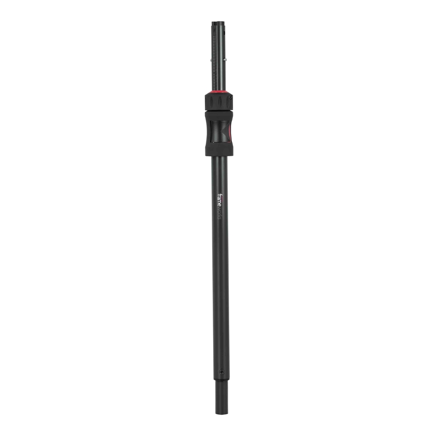 Gator Frameworks GFW-ID-SPKR-SP Palo singolo regolabile per subwoofer con pistone di sollevamento