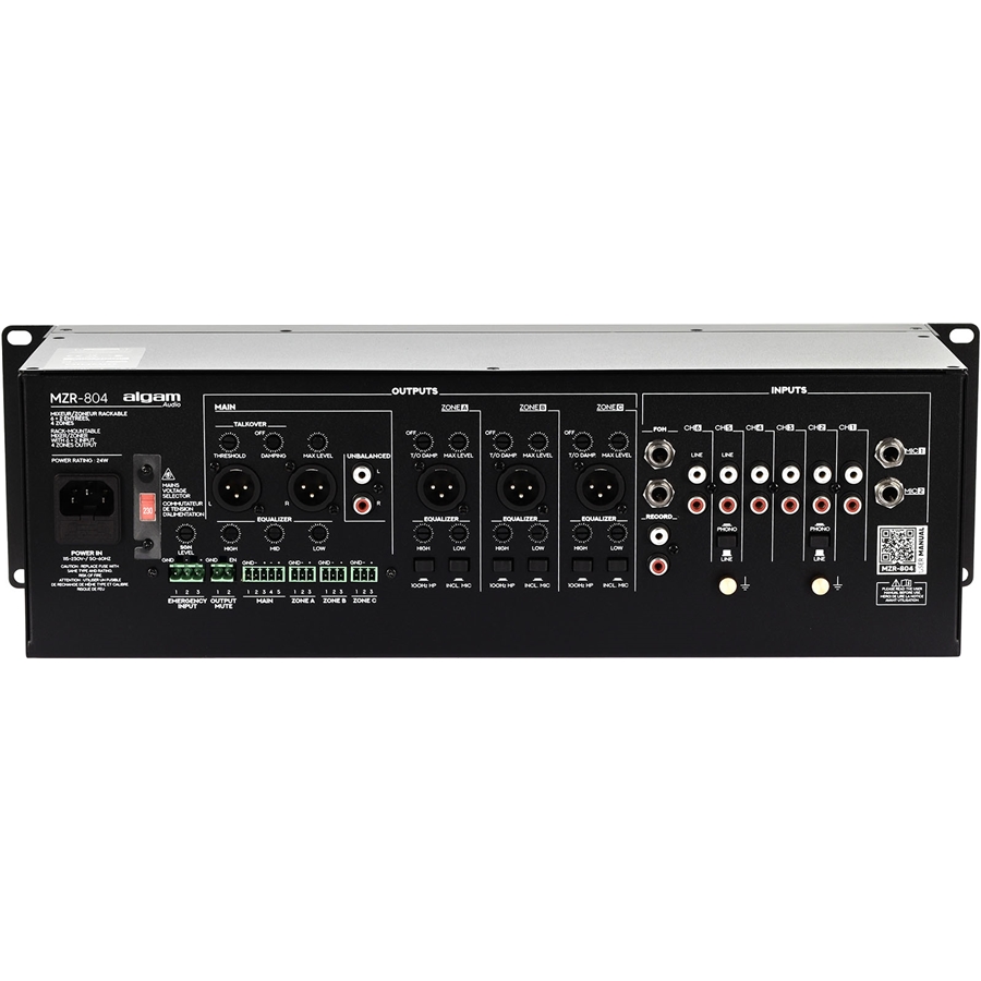 Algam Audio MZR-804 Mixer Zoner