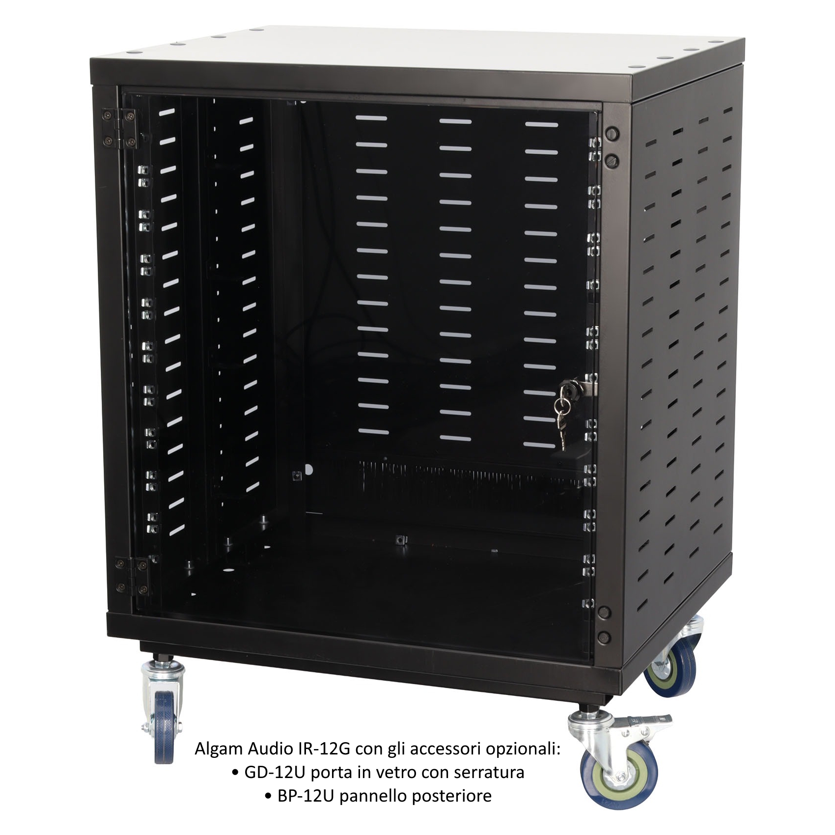 Algam Audio IR-12G Armadio Rack 12U su Ruote