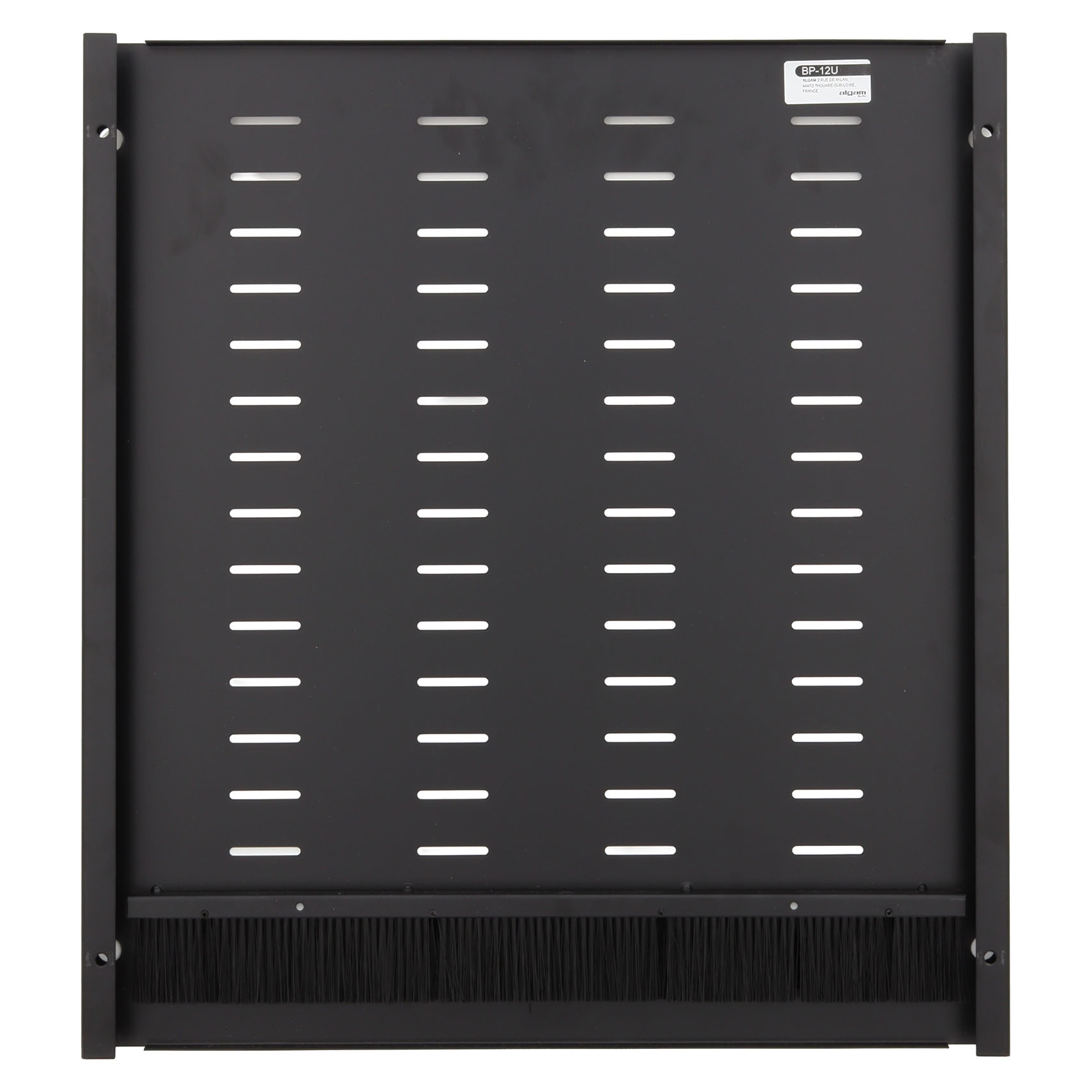 Algam Audio BP-12U Pannello Posteriore Opzionale con Passacavi per Armadio Rack IR-12G