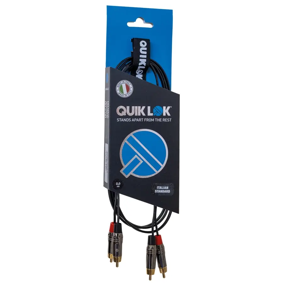 Quik Lok ITST/4RCA-1 Cavo 2x Spina Phono RCA / 2x Spina Phono RCA 1 mt