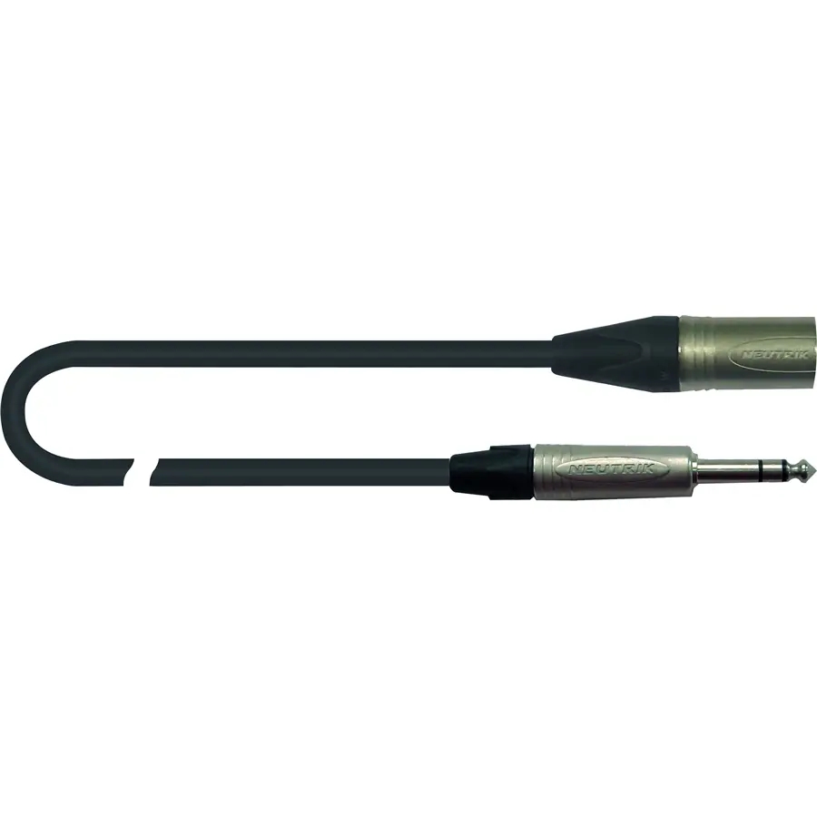 Quik Lok ITTOP/MJS-0,3 Cavo Cannon XLR Maschio / Jack 6.3 TRS Stereo 0,3 mt