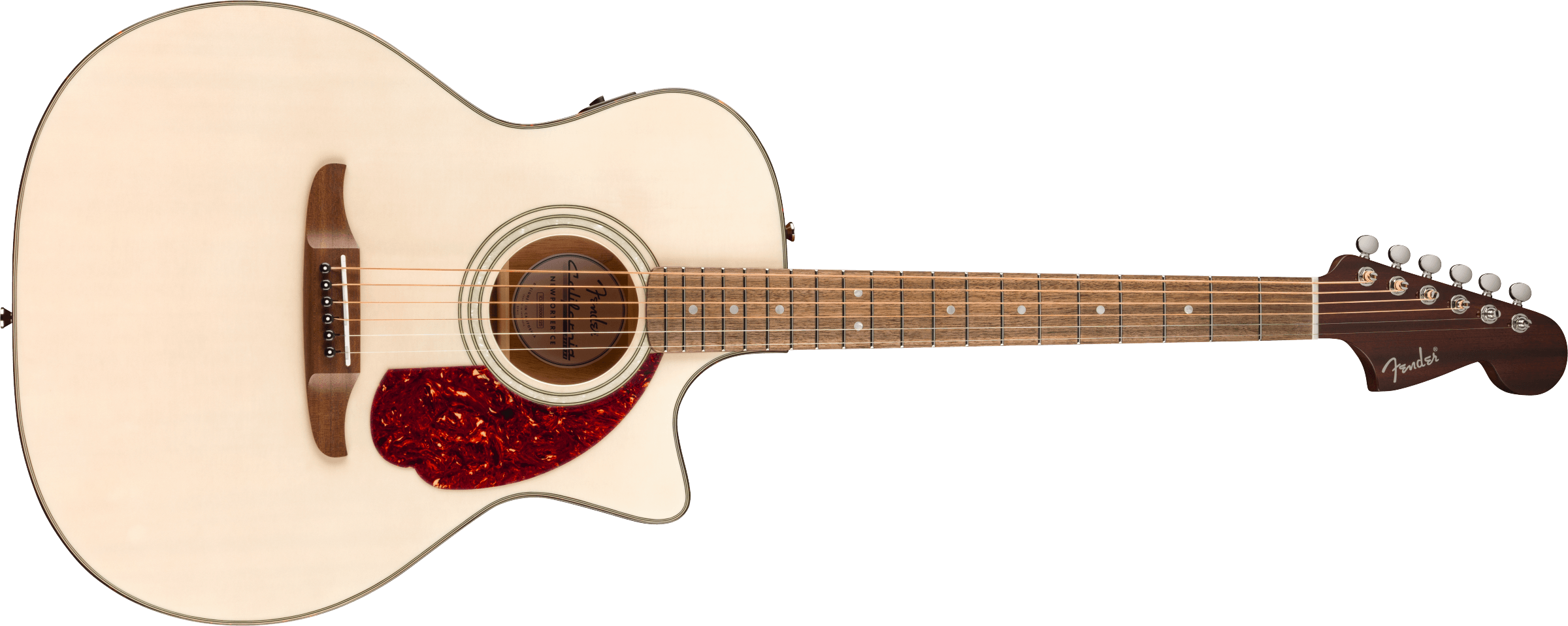 Fender California Deluxe Newporter CE White Blonde - Chitarra Acustica Elettrificata