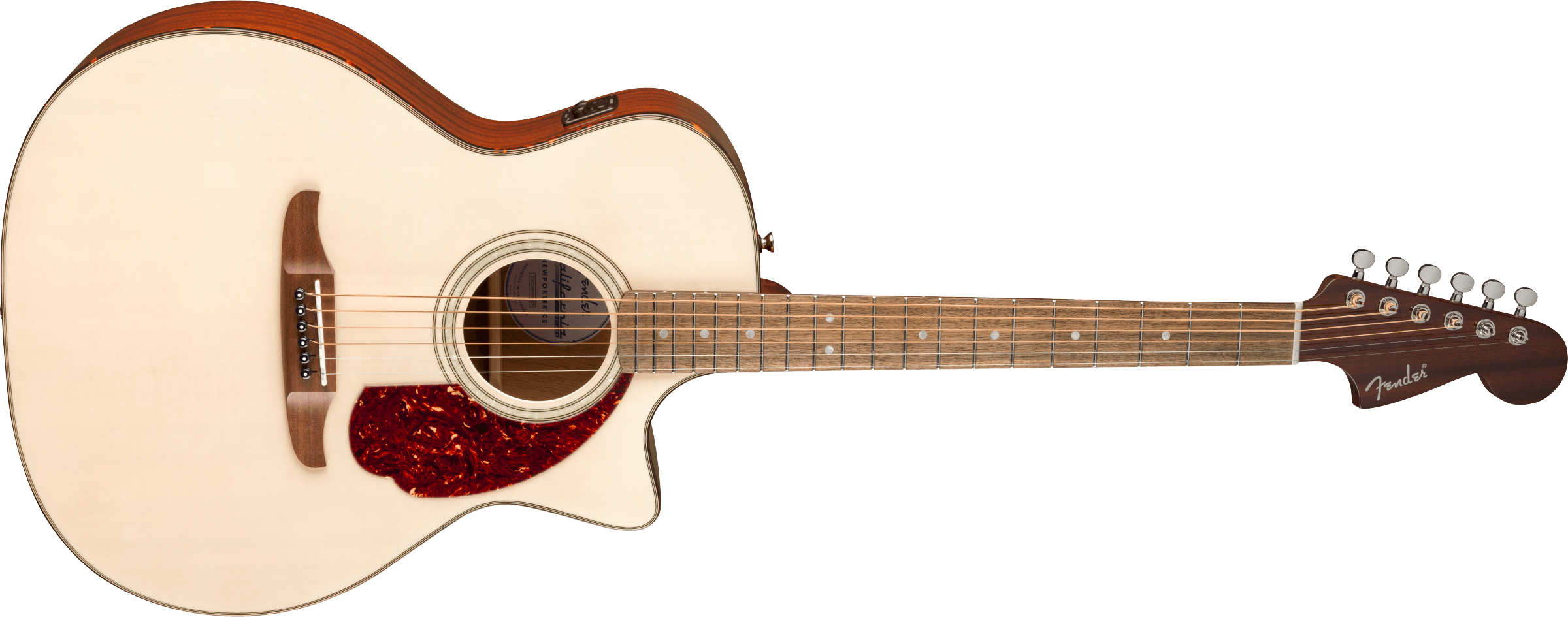Fender California Deluxe Newporter CE White Blonde - Chitarra Acustica Elettrificata
