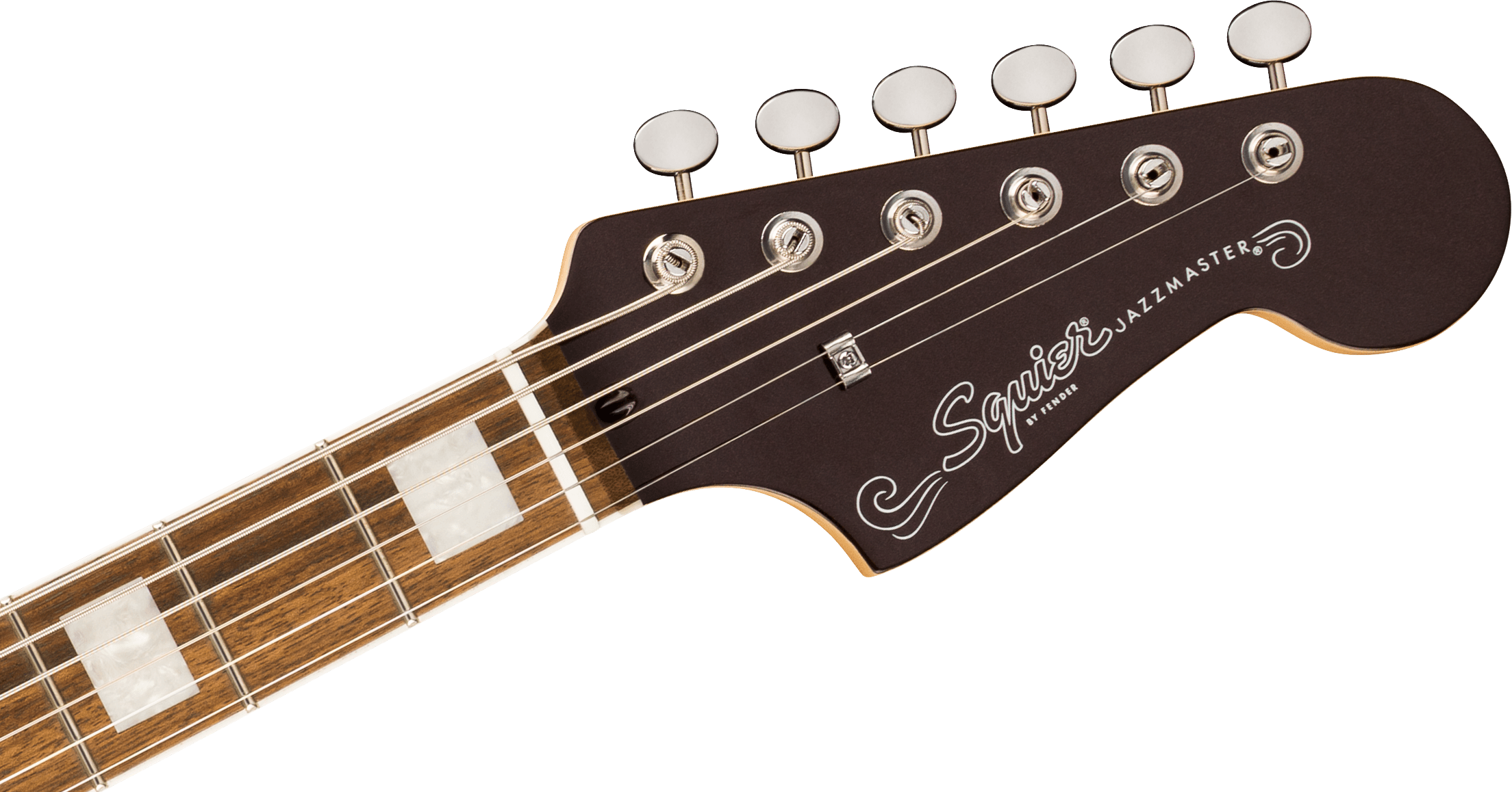 Fender Squier Paranormal Baritone Jazzmaster HH LRL Oxblood - Chitarra Elettrica Baritona 88 Tasti 27"