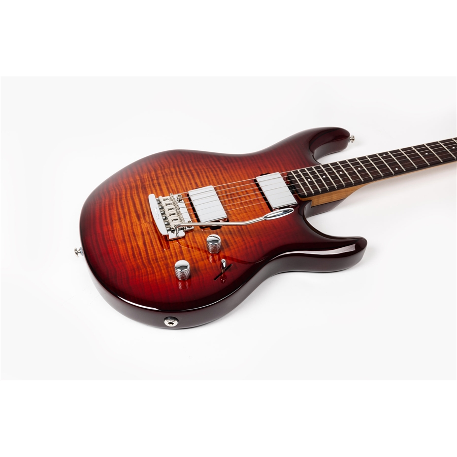 Music Man Luke 4 HH Maple Top Afterburn