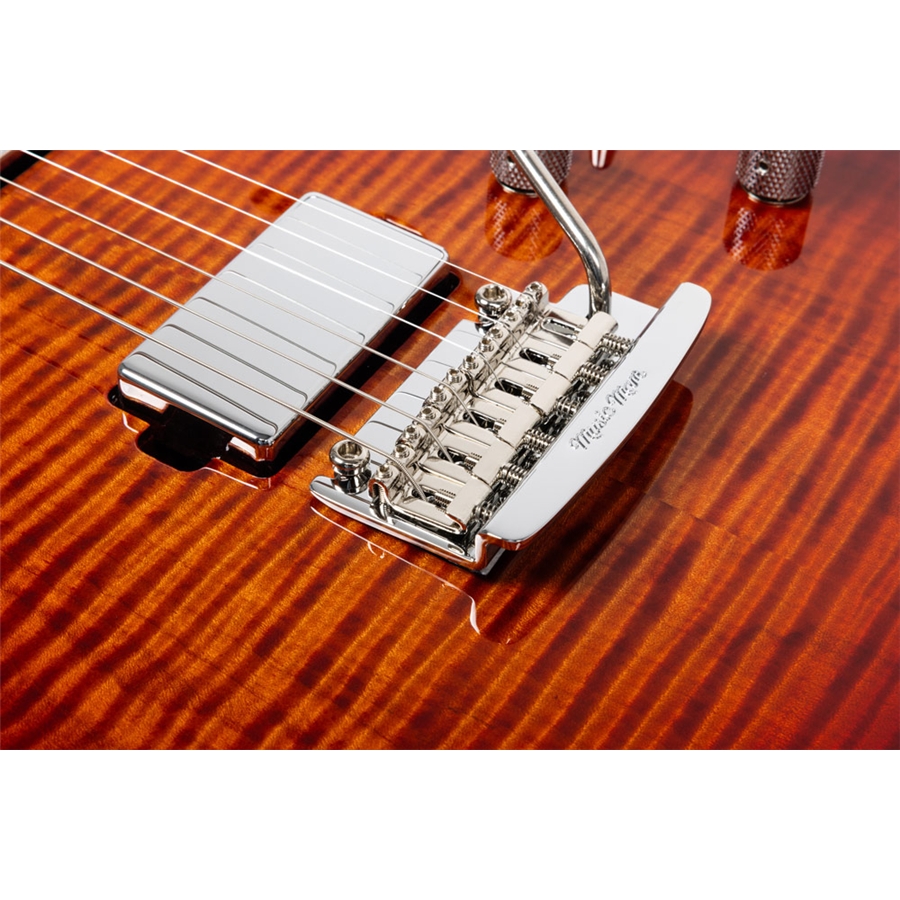 Music Man Luke 4 HH Maple Top Afterburn